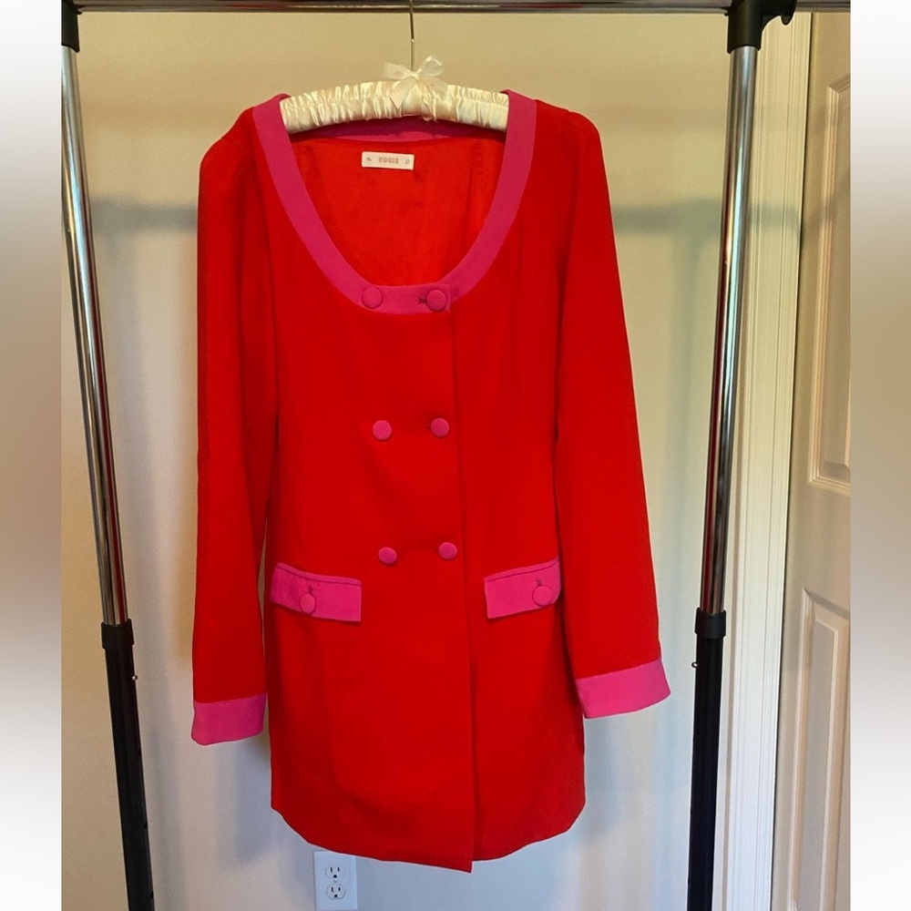 EGGIE Red & Pink Vintage Inspired Dress